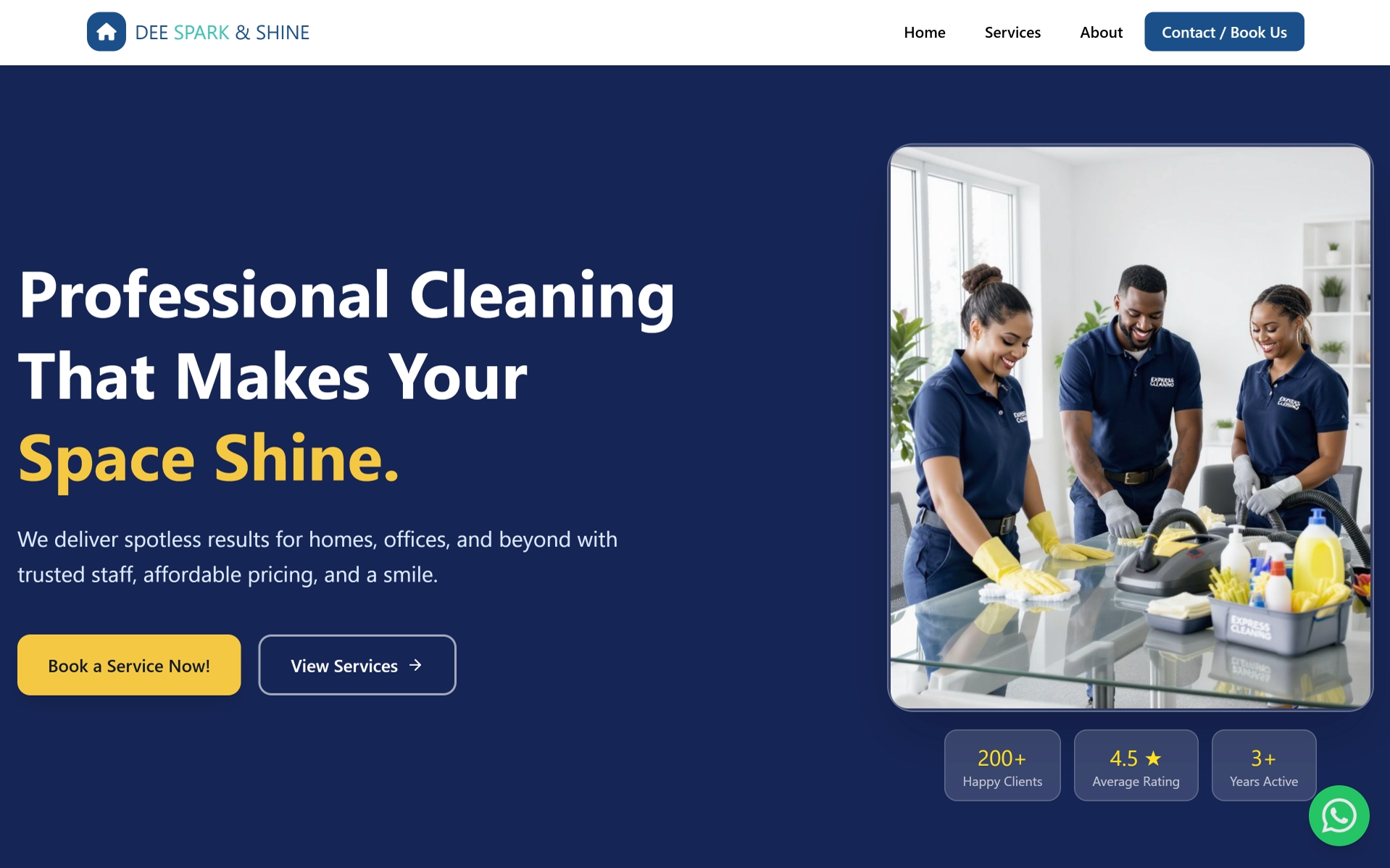 Cleaning Service Website