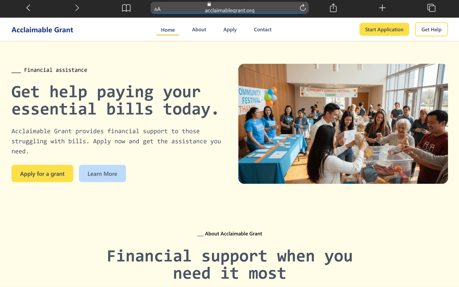 A Grant Website